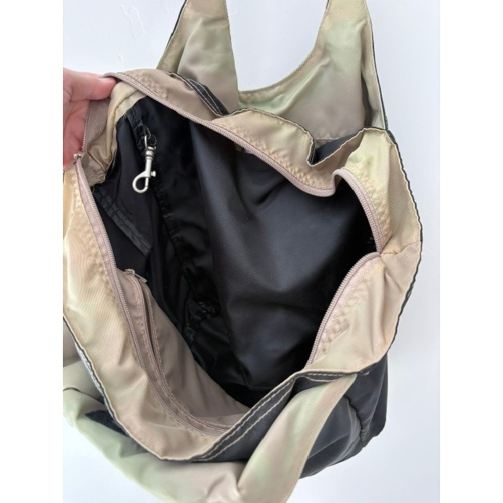 Vintage Avon Lite Weights Black Nylon Tote Bag Contrast Stitch Shoulder Bag - Picture 8 of 8